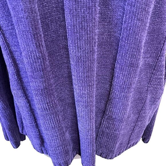 KAREN Scott Pullover Sweater Size S Purple Wide rib pattern - Picture 5 of 15